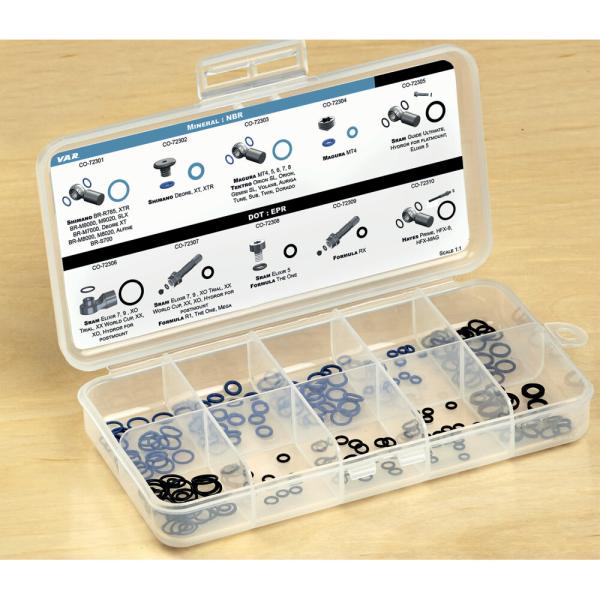 VAR VAR O-Ring Dichtungssatz hydraulische Scheibenbremsen Sortierbox