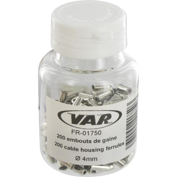VAR 200 St&uuml;ck. Au&szlig;enh&uuml;llenendkappe FR-01750 &Oslash; 4 mm