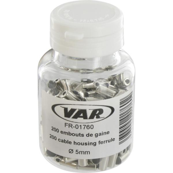 VAR 200 St&uuml;ck. Au&szlig;enh&uuml;llenendkappe FR-01760 &Oslash; 5 mm