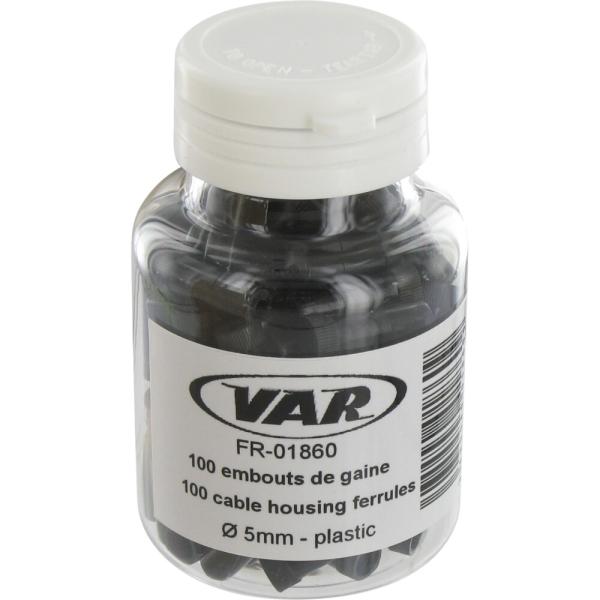 VAR 100 St&uuml;ck. Au&szlig;enh&uuml;llenendkappe FR-01860 &Oslash; 5 mm