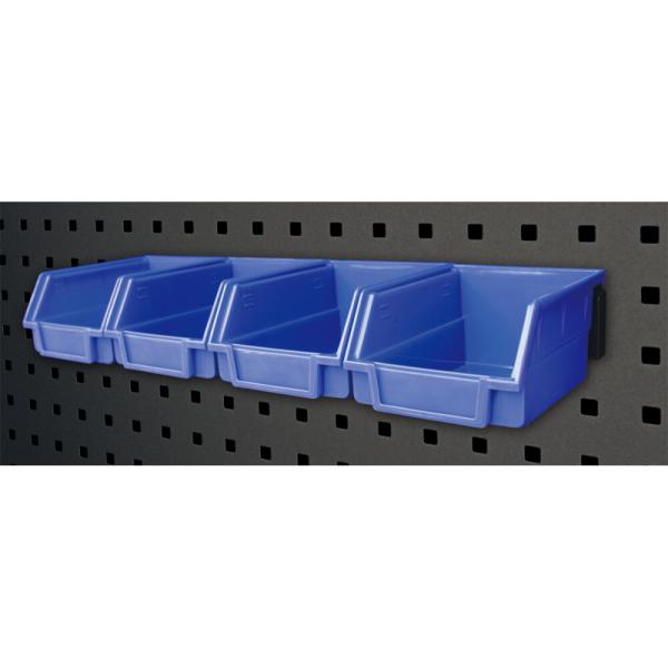 VAR Kleinteilekisten MO-52070 4 St&uuml;ck mit Wandhalter