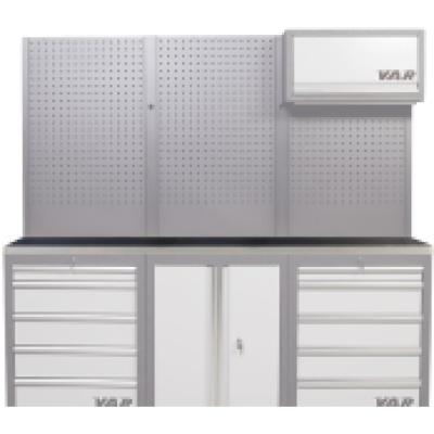 VAR Edelstahl-Arbeitsplatte MO-52015 f&uuml;r 3 Schr&auml;nke 2041,5 x 463 x 38 mm Produktbild 1