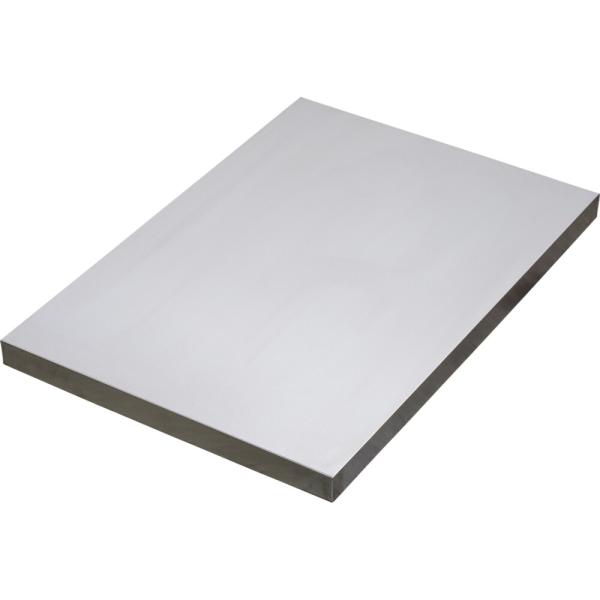 VAR Edelstahl-Arbeitsplatte MO-52018 f&uuml;r 1 Schrank 680 x 463 x 38 mm