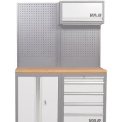 VAR Holz-Arbeitsplatte MO-52282 f&uuml;r 2 Schr&auml;nke 1361 x 463 x 40 mm Produktbild 1