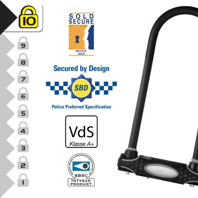 Master Lock B&uuml;gelschloss 8195LW Schwarz 13 mm x 280 mm x 110 mm Schl&uuml;ssel Produktbild 2