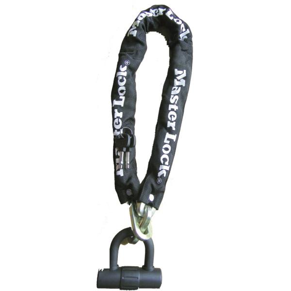 Master Lock Kettenschloss 8234 Schwarz 10 mm x 900 mm Schl&uuml;ssel