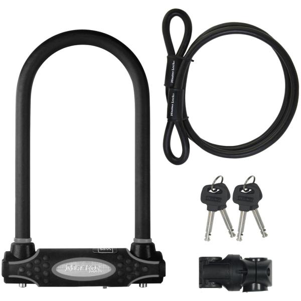 Master Lock B&uuml;gelschloss 8274 Schwarz 13 mm x 210 mm x 110 mm / 10 mm x 1200 mm Schl&uuml;ssel