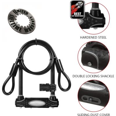Master Lock B&uuml;gelschloss 8274 Schwarz 13 mm x 210 mm x 110 mm / 10 mm x 1200 mm Schl&uuml;ssel Produktbild 1