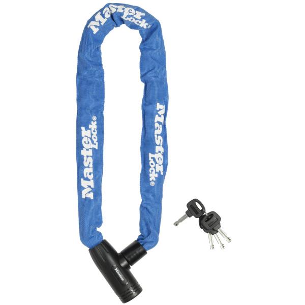 Master Lock Kettenschloss 8391 Blau 8 mm x 900 mm Schl&uuml;ssel