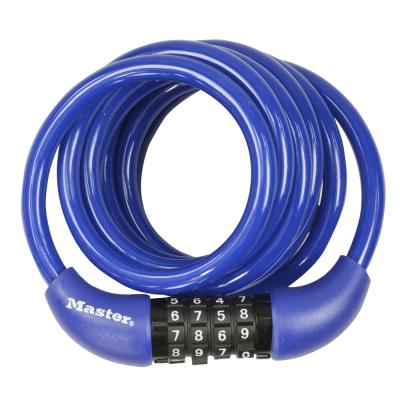 Master Lock Kabelschloss 8221 4er Pack 8 mm x 1800 mm Zahlenkombination einstellbar Produktbild 1