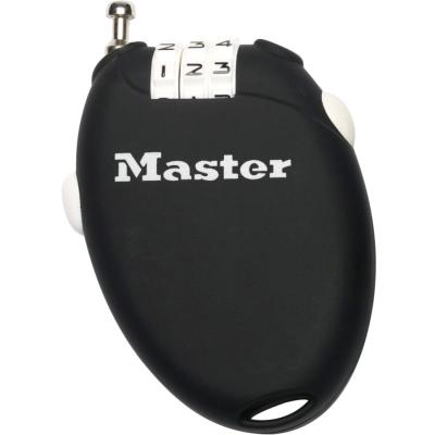 Master Lock Kabelschloss Retractor 4er Pack 2 mm x 700 mm Zahlenkombination einstellbar Produktbild 4