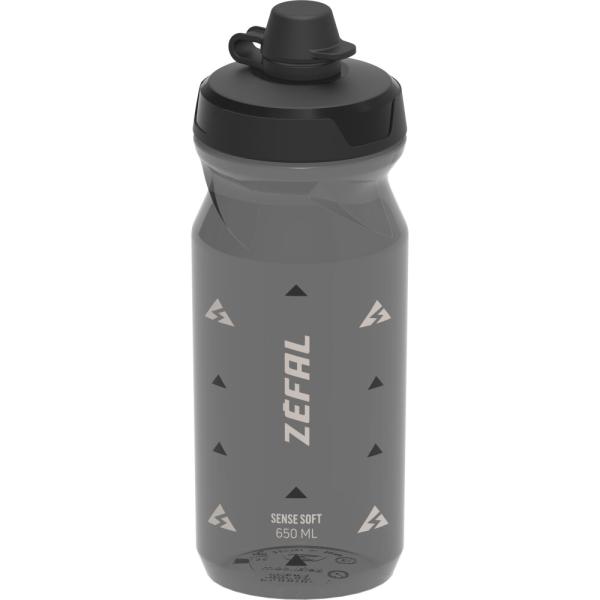 Z&eacute;fal Trinkflasche Sense Soft No-Mud Smoke Schwarz 650 ml