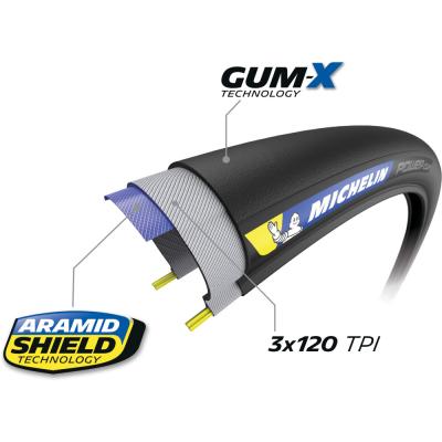 Michelin FALTREIFEN POWER CUP Comp GUM-X 25-622 Schwarz/Classic TS Produktbild 1