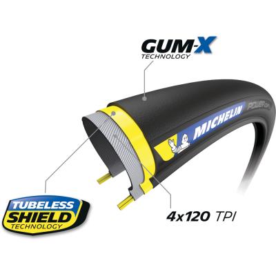 Michelin FALTREIFEN POWER CUP Comp GUM-X 28-622 Schwarz/Classic TS TLR Produktbild 1