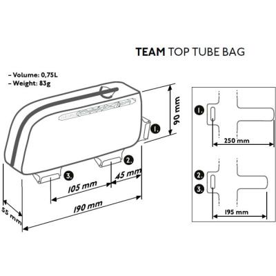 PRO Oberrohrtasche Discover Team 0,7 l Produktbild 3