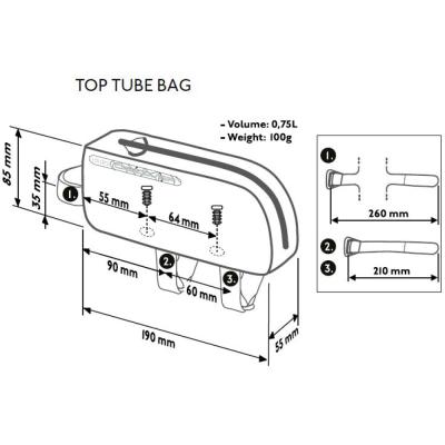 PRO Oberrohrtasche Discover 0,75 l Produktbild 3