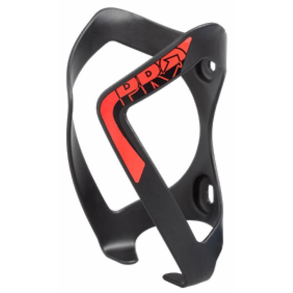PRO Flaschenhalter Aluminium Schwarz/Rot