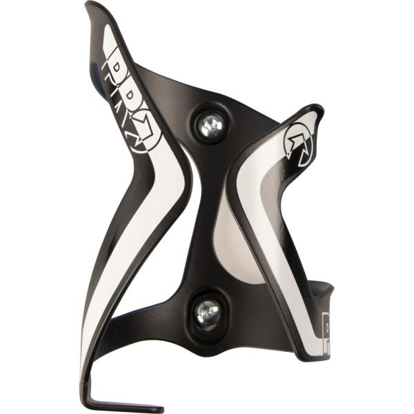 PRO Flaschenhalter Aluminium Seite Schwarz/Wei&szlig; Einschub rechts