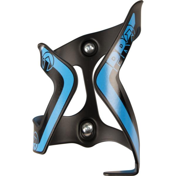 PRO Flaschenhalter Aluminium Seite Schwarz/Blau Einschub links