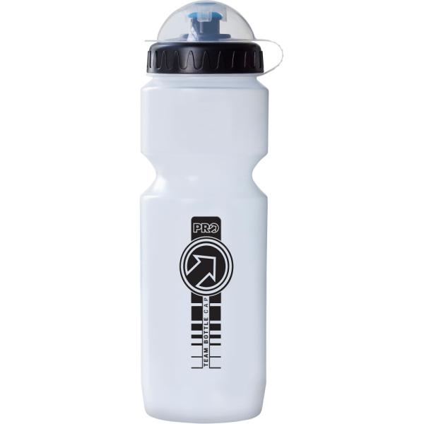 PRO Trinkflasche Team mit Schutzkappe Transparent 800 ml