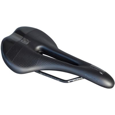 PRO Fahrradsattel Turnix Gel 142 mm Schwarz Edelstahl Gestell Produktbild 1