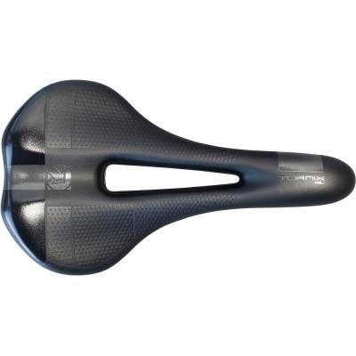 PRO Fahrradsattel Turnix Gel 152 mm Schwarz Edelstahl Gestell Produktbild 3