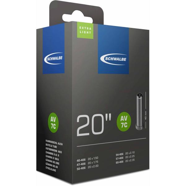Schwalbe SCHLAUCH AV7C EXTRA LIGHT 40/62-406 40mm