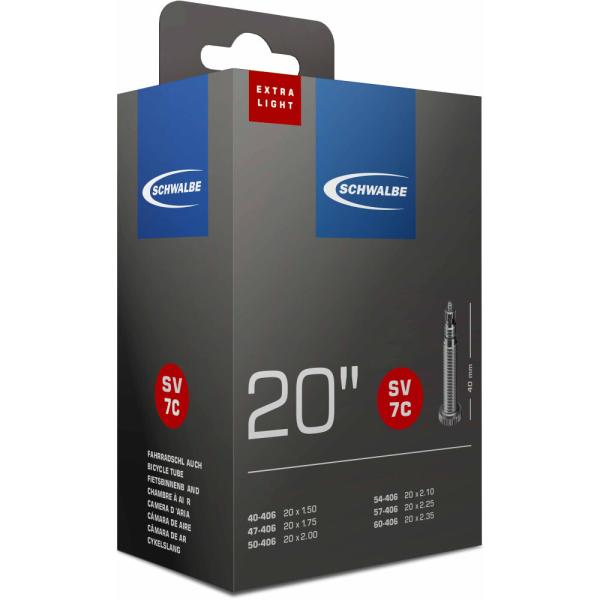 Schwalbe SCHLAUCH SV7C EXTRA LIGHT 40/62-406 40mm