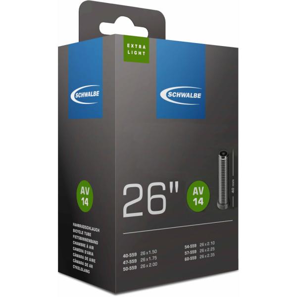 Schwalbe SCHLAUCH AV14 EXTRA LIGHT 40/60-559 40mm