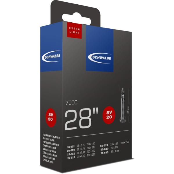 Schwalbe SCHLAUCH SV20 EXTRA LIGHT 18/25-622/630 40mm