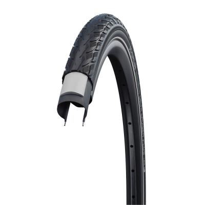 Schwalbe DRAHTREIFEN DELTA CRUISER PLUS ActGreen Compound PunctureGuard 47-406 Schwarz/Re Produktbild 1