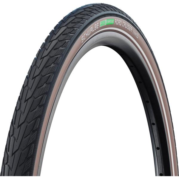 Schwalbe DRAHTREIFEN ROAD CRUISER ActGreen Compound K-Guard 47-622 Schwarz/Coffee-Reflex