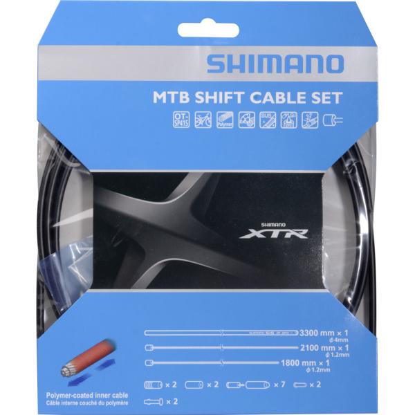 SHIMANO Schaltzug-Set MTB XTR polymerbeschichtet 3300 mm Schwarz