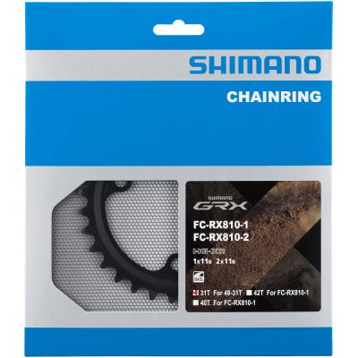 SHIMANO Kettenblatt GRX FC-RX810 31 Z&auml;hne Schwarz Produktbild 1