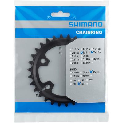 SHIMANO Kettenblatt GRX FC-RX600 30 Z&auml;hne Schwarz Produktbild 1