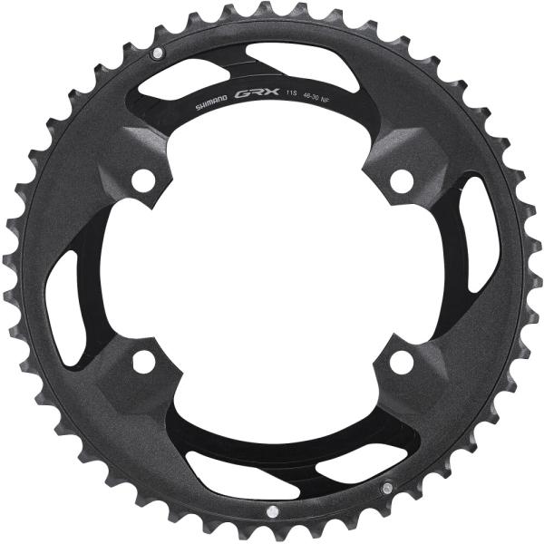 SHIMANO Kettenblatt GRX FC-RX600 46 Z&auml;hne Schwarz