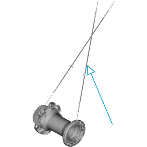SHIMANO Speiche WH-R9270 VR rechts