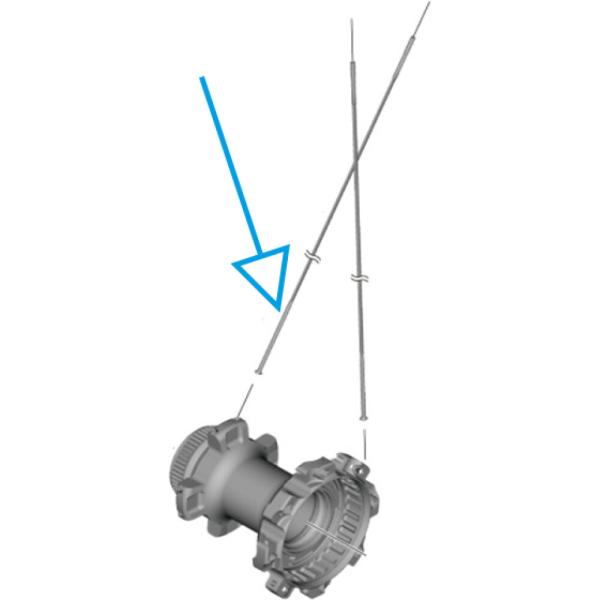 SHIMANO Speiche WH-R9270 HR links
