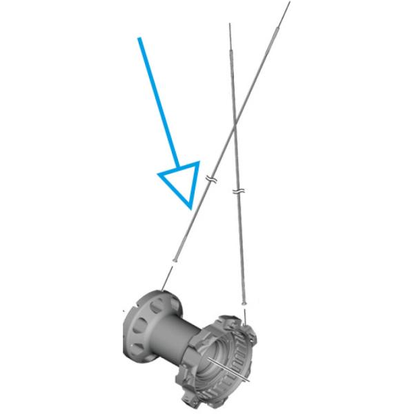SHIMANO Speiche WH-R9270 HR rechts