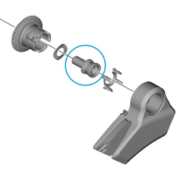 SHIMANO Befestigungsschraube CD-EM800 F&uuml;hrung 53 mm Kettenlinie