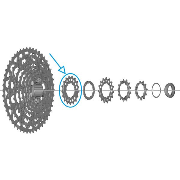 SHIMANO Ritzel f&uuml;r CS-LG700 17 Z&auml;hne