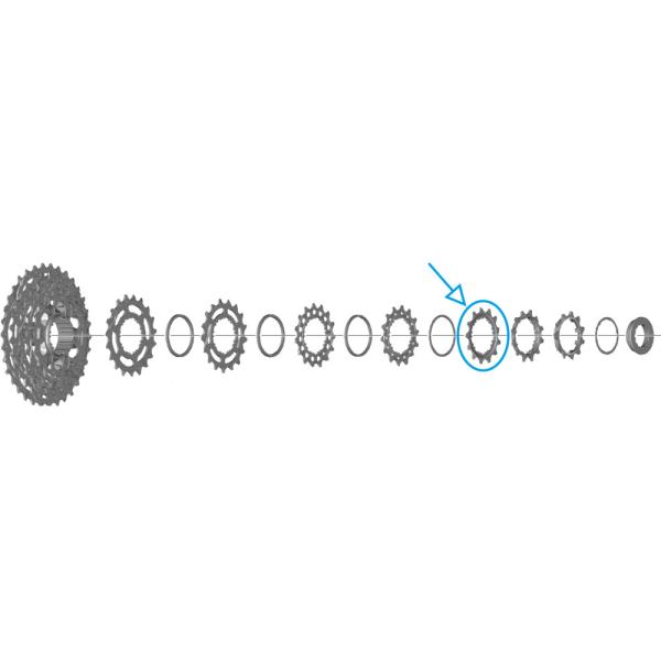 SHIMANO Ritzel f&uuml;r CS-R7100 13 Z&auml;hne