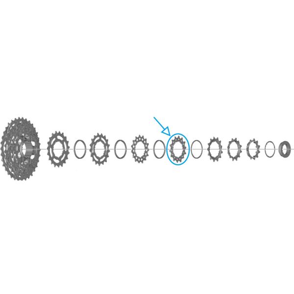 SHIMANO Ritzel f&uuml;r CS-R7100 14 Z&auml;hne