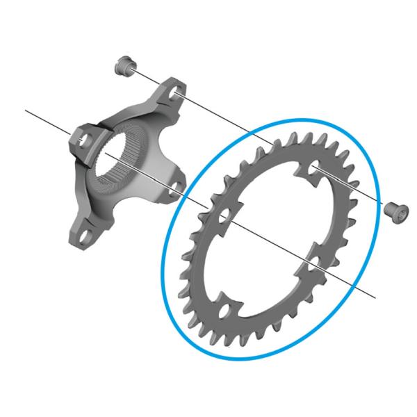 SHIMANO Kettenblatt SHIMANO E-BIKE SYSTEMS CR-EM800 32Z