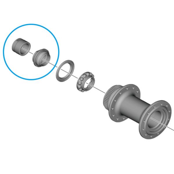 SHIMANO Konus WH-RS710 links mit Endkappe
