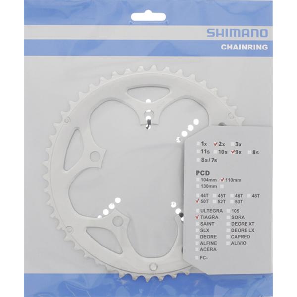 SHIMANO Kettenblatt TIAGRA FC-4550 50 Z&auml;hne Silber
