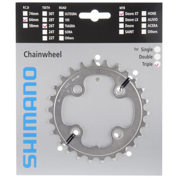 SHIMANO Kettenblatt DEORE XT FC-T780, FC-T781 26 Z&auml;hne