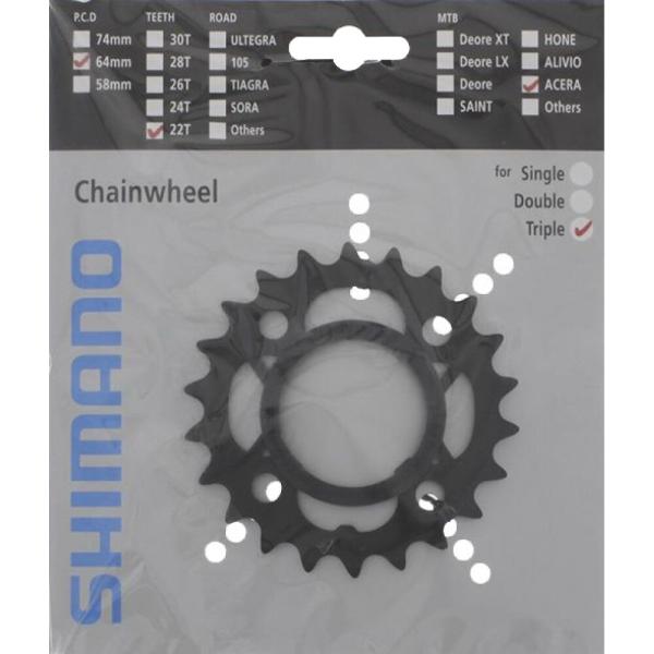 SHIMANO Kettenblatt ACERA FC-M361 22 Z&auml;hne
