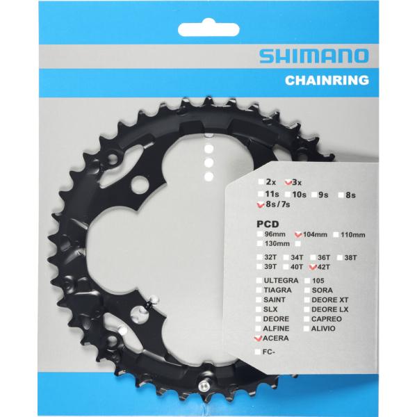 SHIMANO Kettenblatt ACERA FC-M361 42 Z&auml;hne f&uuml;r KSR