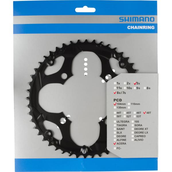 SHIMANO Kettenblatt ACERA FC-M361 48 Z&auml;hne f&uuml;r KSR